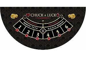 MTJ® Tapis de Casino Chuck a Luck 140 x 70 cm - Jersey néoprène - Fabriqué en France (VIP)