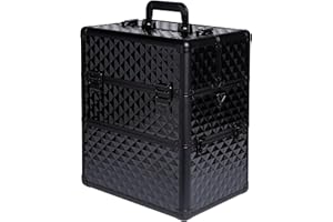 NÉONAIL NEONAIL kuferek na kosmetyki L, czarny, czarny