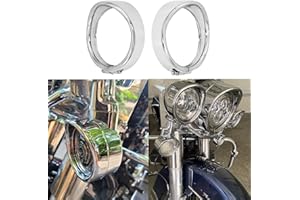 HDBUBALUS Chromowany pierścień kierunkowskazu do Harley Touring Electra Glide Road King Softail