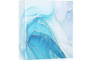 Lanpn Grand Album Photo 10x15 600 Pochette, Format Cuir Tissu Album pour Horizontal Vertical Photos Azur