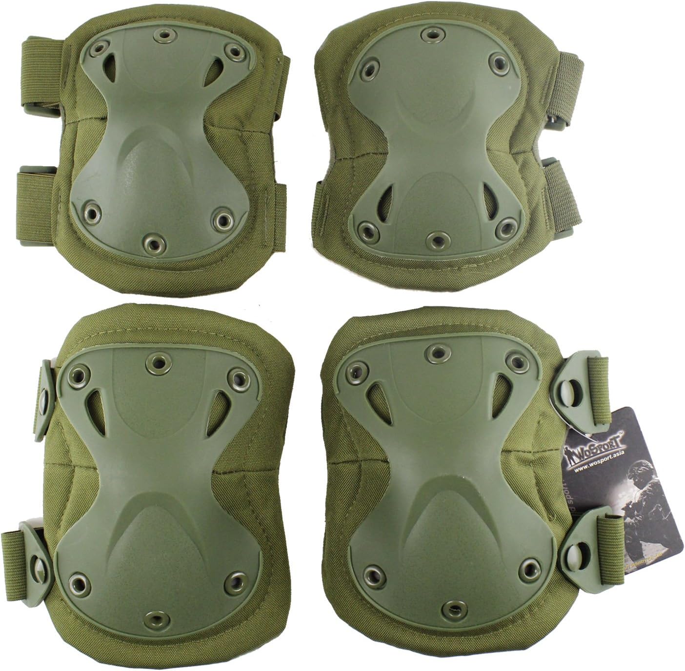 OAREA Tactical Sport Protective King Kong Gear Set Outdoor Multi Color Safety Kneepad Elbow for Military Airsoft Hunting
