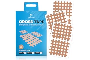 ‎YANGTSUNG YANGTSUNG Cross Tape Grid Tape, Pack of 40, Waterproof Acupuncture Plasters, Grid Plasters, Strong Hold Acupressure Plasters, Cross Tape, Grid Plasters, Pain Points, Versatile Use