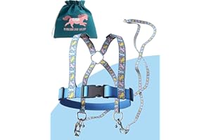 Jubi® Cavallo per bambini, regolabile per una vestibilità perfetta, con guinzaglio extra lungo/giocattolo per cavalli