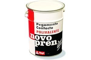 Rayt 004-23 Novopren Polivalente pegamento de contacto para multitud de materiales: estratificados plásticos, goma, corcho, moqueta y pavimentos de PVC, 5l