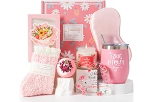 BEYOTINY Mothers Day Gifts Basket for Mum,Birthday Gift Ideas Hamper Box Set from Daughter Son Best Mum Ever New Mum To Be Set Self Care Package Gifts Christmas Pamper Get Well Soon Thanksgiving Presents