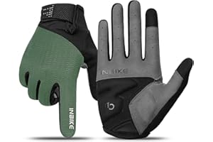 INBIKE Guantes de Ciclismo Pantalla Táctil de 2 Dedos y Almohadilla TPR Antideslizante Elástico y Transpirable IHC406
