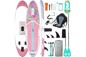 Niphean SUP Gonfiabile Adulti con Tutti gli Accessori, 320cm Stand up Paddle Gonfiabile per Tutti i Livelli, Paddle Board con Capacità di 200kg per 2 Persone, Tavola da SUP Gonfiabile con Sedia