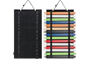 HUHYNN Hängender Drumstick-Halter, Drumstick-Display für 15 Paar Drumsticks, Drumsticks Halter Organizer (schwarz)
