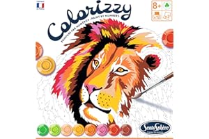 Sentosphère – Colorizzy - Savane - Peinture par Numéros - Intuitif et Facile - Moment Relaxation - Kit de Loisir Créatif - Pour enfants dès 6 ans - Fabriqué en France - 4500