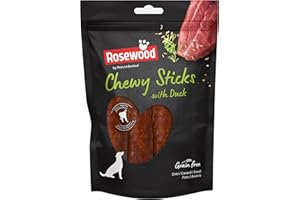 Rosewood Pets Unlimited Chewy Sticks with Duck, Medium, Grain Free, High Protein Dog Treats - 4pc, 100g