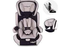 Daliya mitwachsender Autokindersitz Autositz Kinderautositz 9-36kg Gruppe 1+2+3 ECE R 44/04 Beige- Schwarz