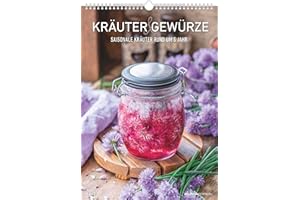 ‎ALPHA EDITION Alpha Edition - Kräuter & Gewürze 2026 – Bildkalender 29,7x42 cm – Wandplaner – 12 farbenprächtige Motive – Mit Feiertagen (DE/AT/CH) & Platz für Notizen – für Koch- & Genussliebhaber