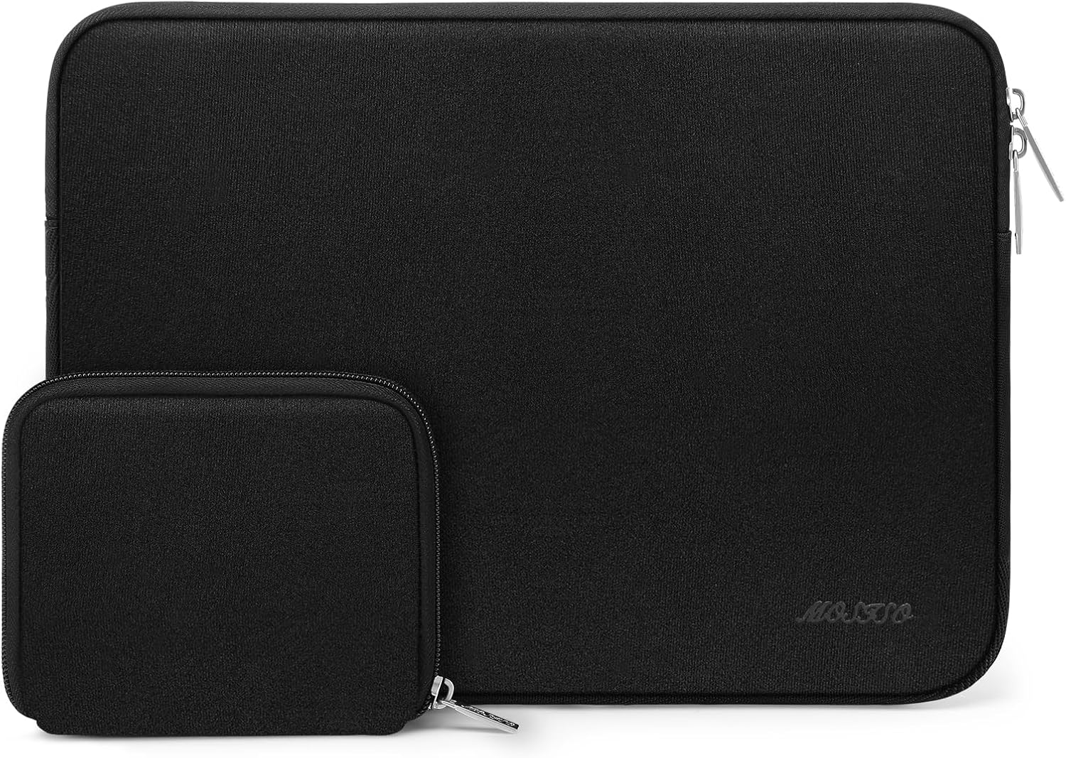 MOSISO Funda Portátil 13,3 Pulgadas, 13 a 13 3 Pulgadas Compatible con MacBook Air/Pro, Compatible con MacBook Pro 14 M5 M4 M3-M1 2026-2021, Funda Blanda de Neopreno con Bolsa Pequeña,Negro