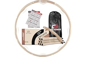 ‎GATE FITNESS GATE FITNESS Hula Hoop Reifen Erwachsene und Kinder zum Abnehmen [1,2kg / 1,5kg / 2kg] | 6 bis 8 Segmente Hoola Reifen mit Wellendesign | Anfänger & Fortgeschrittene | Fitnessreifen mit Schaumstoff