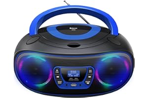 Denver DAB+ Boombox Mit DAB+/FM-Radio, Bluetooth-Funktion,Blue