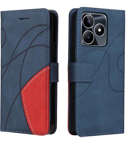 JIUNINE Cover per Realme 11 Pro 5G, Custodia Libro in Pelle