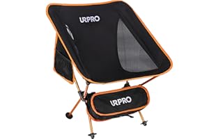 URPRO Outdoor Ultralight Portable Folding Chairs with Carry Bag Heavy Duty 145kgs Capacity Collapsible Chair Camping Folding Chairs Beach Chairs