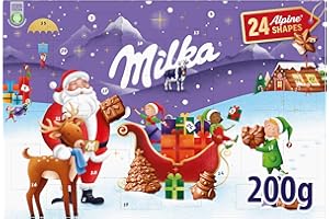 Milka Advent Calendar Chocolate with Milk of the Alps, Special Edition Christmas-200 g