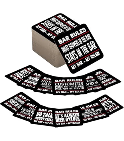 Beer Mats Pack Of 24 - Absorbent Recyclable Cardboard Drink Mat Coasters 95mm X 95mm X 1mm Square - Accessories For Home Bars Pubs - Cocktail Recipes - View #7