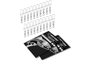 AMZfishing NEU 40x Angelwirbel mit Fast-Lock | Karabinerwirbel Angeln | Wirbelsortiment | Wirbelset | Wirbel Angeln | Angel Wirbel | Angelwirbel Set | Angeln Wirbel | Angelzubehör Wirbel Set (40, 1)