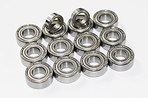 CNCTEC High Performance Kit de roulements à billes pour Tamiya Monster Beetle Frog Black Foot