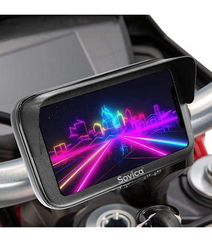 Support Téléphone Moto/Vélo Étanche Avec Connexion Rapide - Coque Visière Anti-éblouissement, Compatible 4" à 7,6"