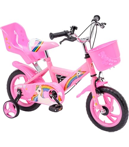 Bicicletta Per Bambini 12 Pollici Dino US - Colore Rosso, Prima Bici Senza Pedali O Con Rotelle