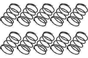 UXCELL Sourcingmap Compression Spring - 1.2mm Wire Dia, 17mm OD, 25mm Free Length Spring Steel Extension Spring,Black,10Pcs