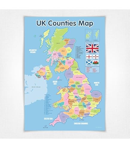 Cornwall County Wall Map – The Future Mapping Company - View #14