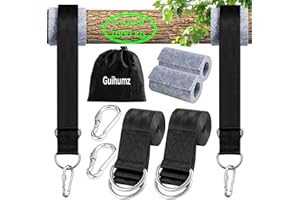 Guihumz Schaukel Befestigung, Hängematte Befestigung Befestigungsset Aufhängung Hängesessel Befestigung mit 2 Schwerlast Karabinern und D-Ringen,hält bis zu 550 kg mit Aufbewahrungstasche(1.5M)