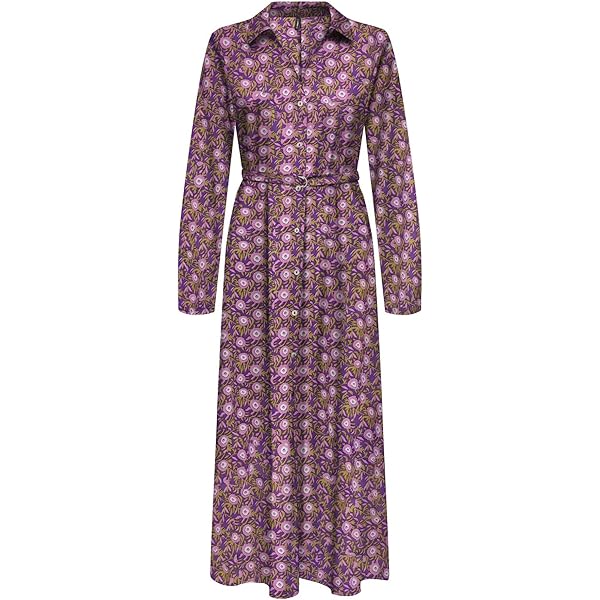 ONLY ONLNOVA LIFE LUX SHIRT DRESS - Robe Chemise - Portabella/marron