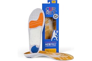 ‎CURREX CURREX AcePro Einlegesohlen für Tennis- und Hallenschuhe - Optimal für Handball, Badminton und Volleyball (Med Profile) - EU 44,5-46,5 (XL)
