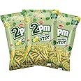 2PM - Lemon Mint STIX - Puffed Snacks - Crispy Sticks - Ready To Eat - 80 Gm - Pack of 3 - Party Pack