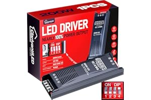 ClarivantiLED Transformateur LED dimmable 12V 200W 16.66A 1pcs 230V 220V Alimentation DC Transfo pour ruban driver alimentation basse tension transfo pour LED power supply tranformateur alim 12V