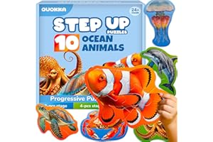 QUOKKA Puzzles For 2 3 Year Olds - Floor Toddler Puzzles Age 3-5 - Educational Jigsaw Toys 2-3 yo - 8 Realistic Ocean Animal Shapes - Large Pieces Games for Children - Gift For Kids
