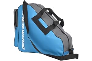 Sherwood Bolsa para Patines de Hielo para Adultos y niños, Bolsa de Hockey sobre Hielo, Ideal para Patines Hielo y Patines Linea, Ice Skate Bag con Medidas 42 x 15 x 37 cm