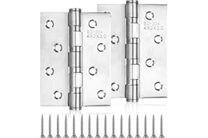 SZYILIDA 2 Cerniere in Acciaio Inox 100mm – Cerniere a Molla per Porte Interne, Ante Cucina e Mobili