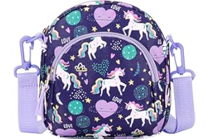 Choco Mocha Girls Purses for Kids Crossbody Bag Little Girls Handbag Small Purse Toddler Children Gifts Age 3 4 5 6 7 8