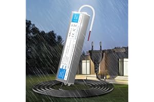 KSIBNW Trasformatore LED 12V 150W Alimentatore Impermeabile IP67 LED Driver con Spina AC 220V a DC 12V 12,5A 150W Adattatore Esterno Trasformatori Interruttore Tensione Bassa Costante Alimentatoredi