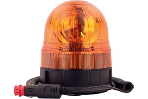 ‎ADLUMINIS AdLuminis Halogen Rundumleuchte Orange Mit Magnetfuß, Blinkleuchte 12V 24V, ECE R65 Straßenverkehr Zulassung, KFZ Auto Warnleuchte