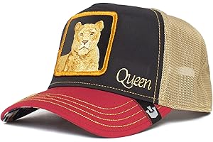 Goorin Bros. Carte Blanche-Casino Queen czarna regulowana czapka trucker - jeden rozmiar, Trucker-Queen-Black#30775, Rozmiar uniwersalny
