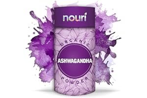 Nouri, Organic Ashwagandha Powder, 250g Pack, 4 Months Supply, Vegan & Vegetarian