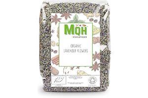 MQH WHOLEFOODS ORGANIC Dried Lavender Flowers Loose Herbal Tea Pot Pourri Premium Quality! Soil Association Certified (200g)