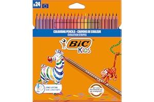 BIC Kids Eco Evolution Stripes Kredki ołówkowe Pudełko 24szt