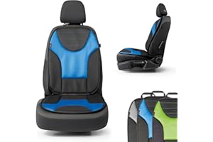 Walser Grafis Seat Cover, Funda Universal para el Asiento del Coche y Almohadilla Protectora, Protector del Asiento del Coche Negro-Azul