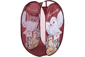 United Labels Harry Potter Storage Basket - Hedwig Owl Foldable for Children Pop-Up Children's Room Laundry Basket Red 34 x 34 x 59 cm