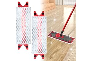 CHWNIBAY Lot de 2 Recharge Vileda Serpillere, Recharge Vileda Balai Serpillere,Tête de Remplacement de Vadrouille,Replacement Microfibre Pad pour Vileda Ultramax 2 en 1 Spray,pour Tous Types De Sols