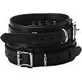 Attaches De Poignets En Cuir Strict Leather Deluxe - Noir - Modèle Verrouillable - Neuf