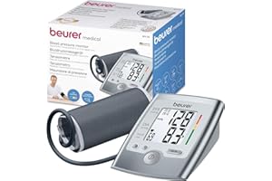 Beurer BM 35 Tensiómetro de brazo con indicador de riesgo y detección de arritmias, para circunferencias de brazo de 22-36 cm, mensaje en caso de errores de aplicación