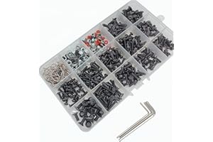 YijiaLink 500-pezzo Kit di Viti Universali per Auto RC Viti Assortimento Set Fissaggi Hardware Compatibile con Axial Redcat HPI Arrma Losi 1/8 1/10 1/12 1/16 Scala RC Auto Camion Crawler